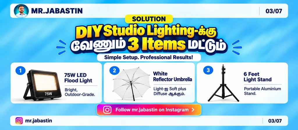 budget lighting setup for reels