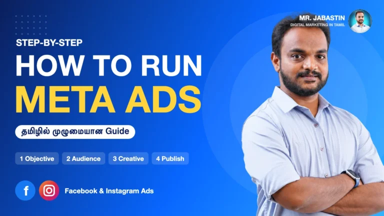 How to Run Meta Ads in Tamil - Step-by-Step Facebook and Instagram Ads Guide by Mr. Jabastin